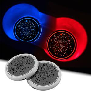lot 12451 image: JINRUITOP LED Car Cup Holder Lights, 7 Colors
