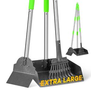 lot 13724 image: TOOGE Metal Pooper Scooper with Extended Handle