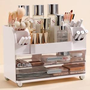 lot 13725 image: Anyoifax Makeup Organizer Countertop White