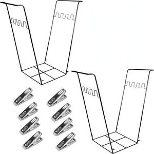 lot 13743 image: DTEPFUEN Trash Bag Holder Stand, 30-45 Gallon (2-Pack)
