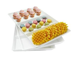 lot 13756 image: AMGBZT Divided Serving Tray 15 x 10 3-Pack