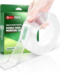 lot 14009 image: EZlifego Heavy Duty Nano Double Sided Mounting Tape, 9.85FT