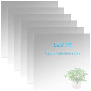 lot 14020 image: Novabright Two-Way Mirror Acrylic Sheets 12 x 12 6-Pack