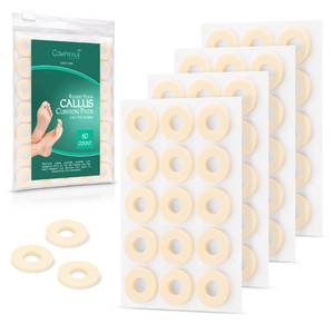lot 14035 image: Comfwalk Callus Cushion Pads, 60-Count Round Foam