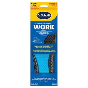 lot 14072 image: Dr. Scholls Work Insoles with Massaging Gel Womens 6-10