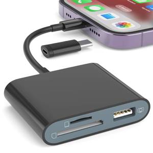 lot 14075 image: SZHAIYIJIN SD Card Reader USB-C Lightning Dual