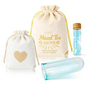 lot 14077 image: FestiVex Jewish Wedding Chuppah Glass Breaking Cup Kit