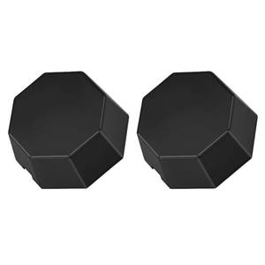 lot 14081 image: Set of 2 Black Center Wheel Hub Caps for Polaris Sportsman 570