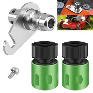 lot 14084 image: AMTHKNO Deck Wash Water Port Plate Kit for John Deere X400 X500 X700