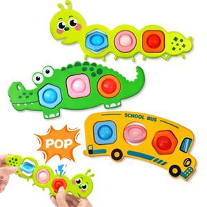 lot 14086 image: Chilvil 3-Piece Fidget Popper Sensory Toys