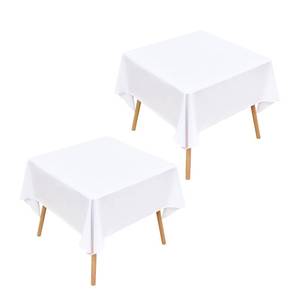 lot 14087 image: Wolkemer Square Tablecloth 48x48 Inch White Polyester