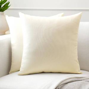 lot 14102 image: Encasa XO Throw Pillow Covers Cotton 12x12 Set of 2
