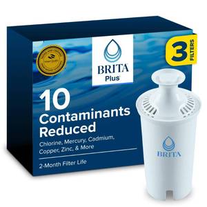 lot 14498 image: Brita Plus Replacement Water Filter 3-Pack