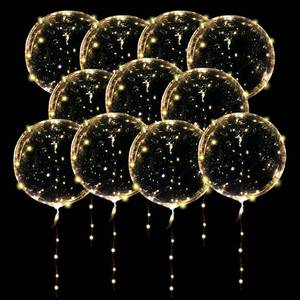 lot 17603 image: ComboJoy LED Balloons 20 Pack with Warm White Lights