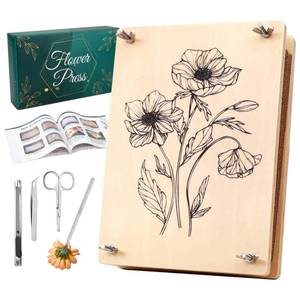 lot 17608 image: Flower Press Kit With Dried Flower Art Supplies