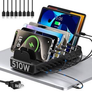 lot 17646 image: COTOP 10-Port 510W USB Charging Station