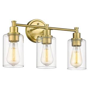 lot 17658 image: FEMILA Bathroom Vanity Light Champagne Gold 4FYC56B-3W