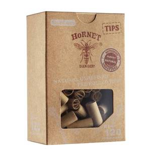 lot 18001 image: HORNET Unbleached Pre-Rolled Tips 8mm 120 Count