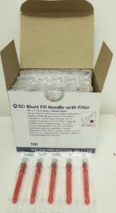 lot 18461 image: Becton Bio Blunt Fill Needle 18G x 1.5 (100 Count)