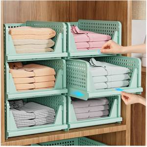 lot 19884 image: 5 Pack Closet Organizer Basket, Closet Organizers and Storage, Green