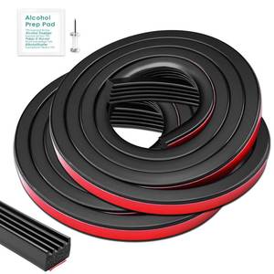 lot 20006 image: 2 Pcs 326A0004 Ribbed Bulkhead Seal Strip 35 X 65, Self-Adhesive EPDM