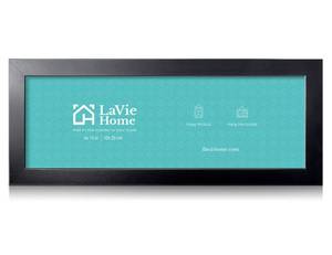 lot 20364 image: LaVie Home 12x15 Picture Frame Black Poster Frame, Display Pictures 8.5x11 with Mat or 12x15 Without Mat, Stable and Sturdy Frame and Polished Plexiglass, Horizontal and Vertical Format of The Walls