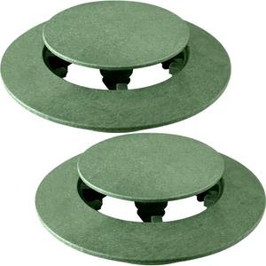 lot 20385 image: Calvana (2 Pack) Pop-Up Drain Emitter, Cap Replacement for 420C Pop-Up Drainage Emitter, Fits 3 & 4 SewerDrain Pipes Compatible with Catch Basins, Channel Drains and Drainage Systems, Green