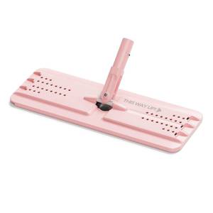lot 20391 image: JOYMOOP 13 Microfiber Flat Mop Head Replacement for Floor Mop, Pink, 1 Pack