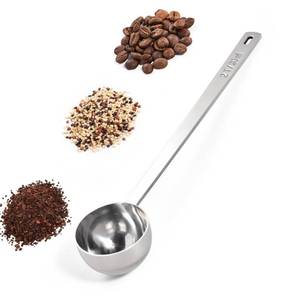 lot 20402 image: Doosu Metal 6.9in Long Handle Coffee Scoop for Ground Coffee (2 Tbsp)