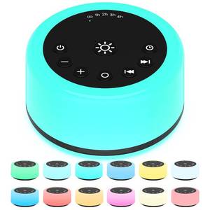 lot 20410 image: Soother Sleep Sound Machine Night Light White Noise Machine with 30 Soothing Sounds & 12 Color Night Lights for Baby Kids Adults Brown Noise Machine with Timer & Continuous Play for Home Travel Office