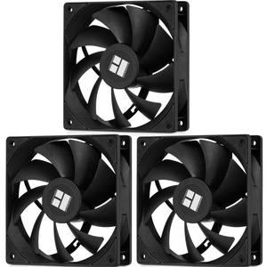 lot 20418 image: Thermalright TL-C12B V2 X3 120mm PC Case Fans, 4PIN PWM Control, 1500RPM, for ChassisCPU Cooler