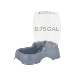 lot 20419 image: Petmate Pet Cafe Gravity Water Dispenser, 0.75 GAL, Pearl Blue, (Dented)