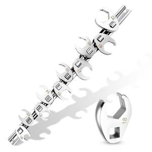 lot 20435 image: DikTalk 38 Drive Metric Crow foot Wrench Set 10-Piece 10-22mm, CR-V Steel Flare Nut Design, for Automotive & Plumbing Tight Spaces Access with Clip-On Organizer