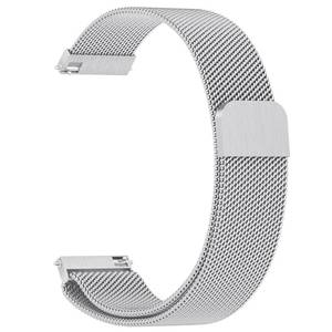 lot 20436 image: Vanjua 20mm Watch Band Quick Release Replacement Wristbands, Stainless Steel Metal Mesh Loop Adjustable Magnetic Replacement Straps Bands for Men Women