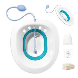lot 20442 image: Sitz Bath, Foldable Sitz Bath for Toilet, Suitable for Hemorrhoid and Other