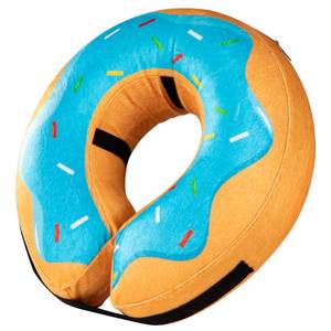 lot 20445 image: Grand Line Donut Inflatable Collar for Dogs and Cats, Soft Recovery Dog Cone After Surgery, Protective Pet Neck Cone for Small, Medium, Large Dogs, Not Block Vision (Blue, M)