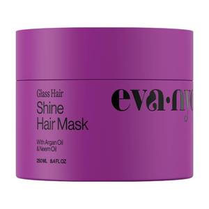 lot 20447 image: Eva NYC Anti-Frizz Hair Mask for Instant Shine - Argan Oil  Neem Oil - For High Gloss  Glassy Mirror-Like Shine - Nourishing Anti-Frizz Hair Product - Warm Vanilla Scent - 8.4 fl oz