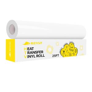 lot 20451 image: EIZYCUT HTV Heat Transfer Vinyl, White, 12 x 25FT