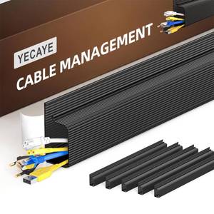 lot 20453 image: YECAYE Cable Management, 6 Pack, Black
