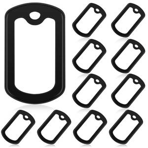 lot 20499 image: Weewooday 9 Pack Military Dog Tag Silencers, Silicone ID Tag Protectors