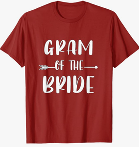 lot 2148 image: Grandma of the Bride T-shirt size L