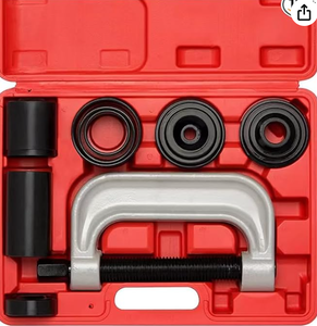 lot 19875 image: ZJERYL GULL Ball Joint Removal Tool Kit,10PC Ball Joint Press Kit for Most 2WD 4WD Cars and Light Trucks(Red)