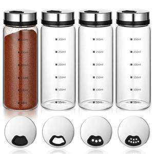 lot 1791 image: MySHUCE 4Pcs 10 oz Large Salt & Pepper Shakers