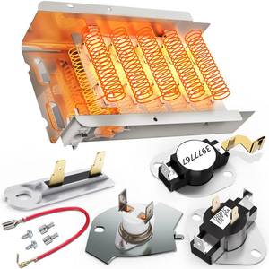 lot 1844 image: UPGRADED 279838 Dryer Heating Element for Whirlpool Kenmore Maytag Amana Roper, Dryer Heating Element Parts Include Dryer Thermostat Thermal Fuse, Replaces 2406026 3403585 w10724237