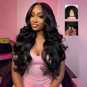 lot 2213 image: Omeself V Part Wigs Human Hair Body Wave Upgrade Glueless Human Hair 22Inch