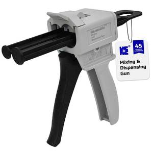 lot 2262 image: Cosmostar Mixing and Dispensing Gun, Impression Mixing Dispensing AB Gun Ratio 1112 for 50ml, Compatible with 3M Adhesive 04747 cartridges, CosmoMix Mixing Epoxy Cartridge Dispenser Gun