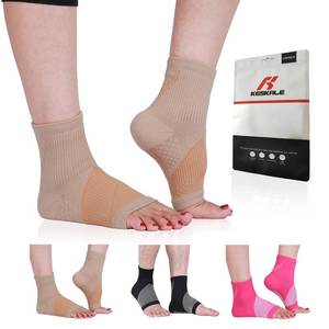lot 2264 image: Keskale Compression Socks for Women & Men Open Toe (3 Pairs), Ankle Brace Compression Sleeve with Neuropathy, Foot Compression sleeve for Swelling, Pain & Plantar Fasciitis Relief (Multi, XL)