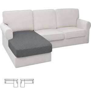 lot 5053 image: XINEAGE Stretch Chaise Cover for L-Shaped Sofa