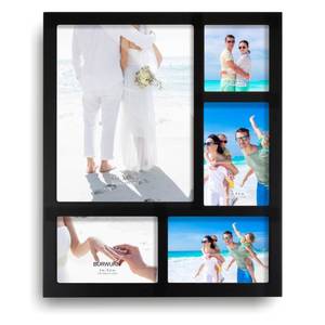 lot 7861 image: Burwurn Collage Picture Frame Black Wood 5-Opening