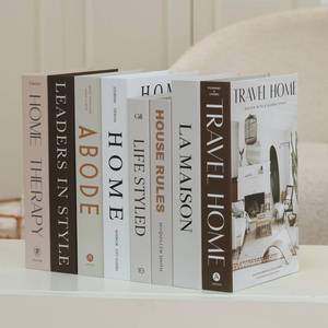 lot 7899 image: Fabiacci Decorative Faux Books Set - 8 Piece